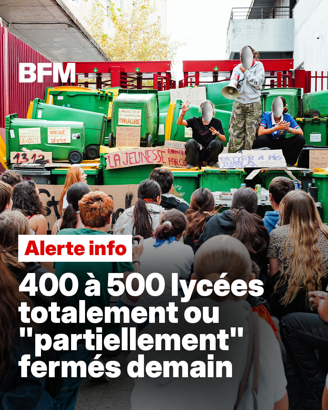 Les cours seront "totalement ou partiellement" suspendus ce lundi 5 octobre dans
